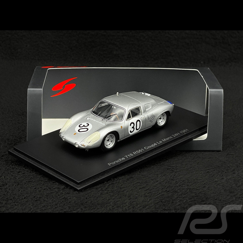 Porsche 718 RS61 Coupe n° 30 24h Le Mans 1961 1/43 Spark S9734