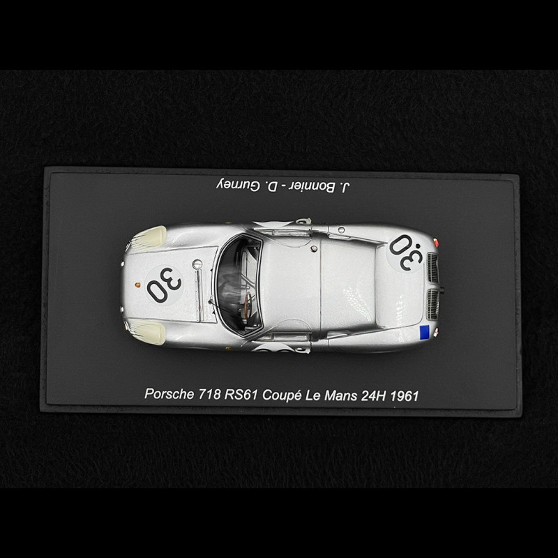 Porsche 718 RS61 Coupe n° 30 24h Le Mans 1961 1/43 Spark S9734