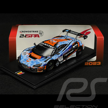 McLaren 720S GT3 Evo n° 159 24h Spa 2023 Gulf 1/43 Spark SB735