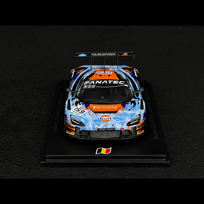 McLaren 720S GT3 Evo n° 159 24h Spa 2023 Gulf 1/43 Spark SB735