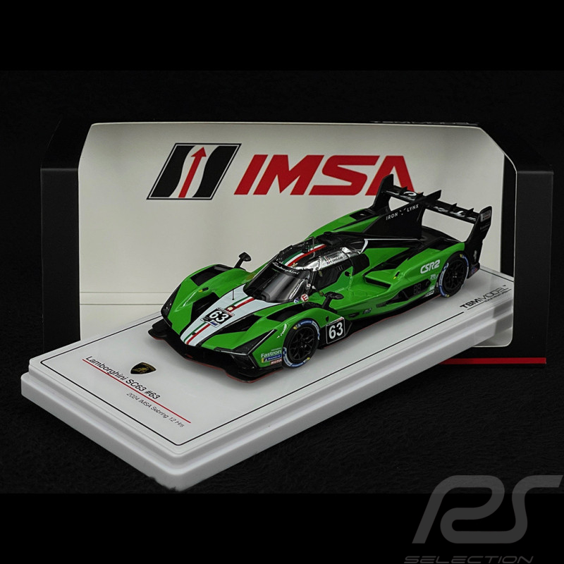 Lamborghini Huracan SC63 n° 63 Iron Lynx 7. 12h Sebring 2024 Grosjean 1/43 TrueScale Models TSM430816