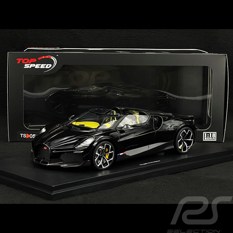 Bugatti W16 Mistral 2023 Noir 1/18 Top Speed TS0597
