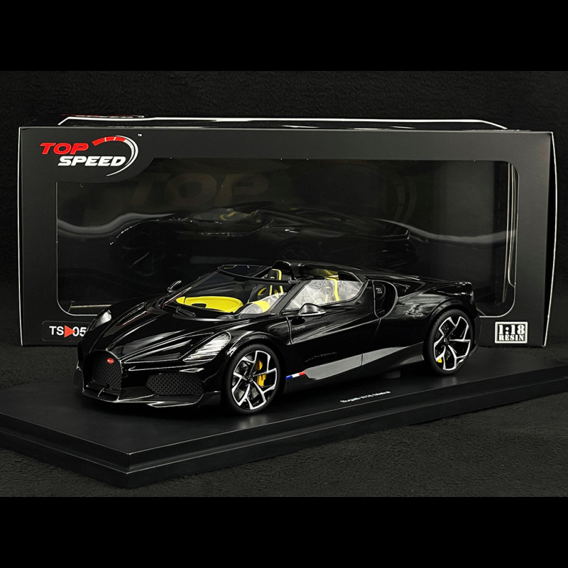 Bugatti W16 Mistral 2023 Black 1/18 Top Speed TS0597