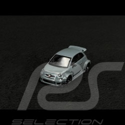 Fiat Abarth 595 LB-Works x Abas Works 2024 Grey 1/64 Mini GT MGT00995-L