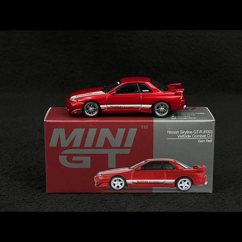 Nissan Skyline GT-R R32 VeilSide Combat 1993 Rouge 1/64 Mini GT