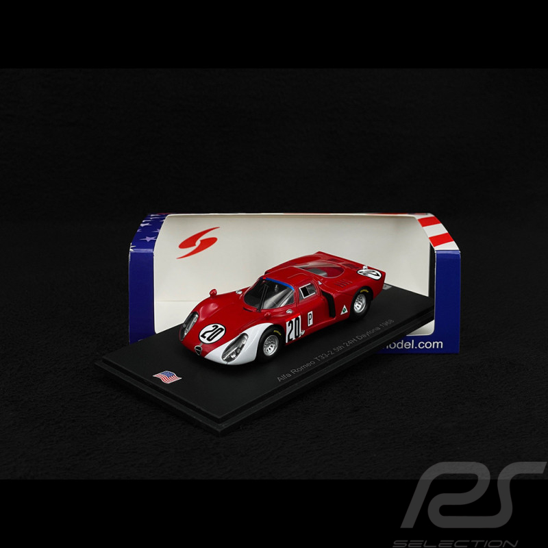 Alfa Romeo T33/2 n° 20 5. 24h Daytona 1968 1/43 Spark US244