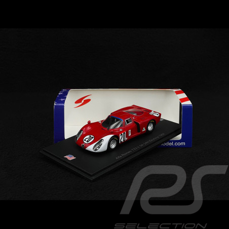 Alfa Romeo T33/2 n° 20 5th 24h Daytona 1968 1/43 Spark US244