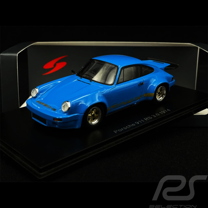 Porsche 911 RS 3.0 RHD 1974 Bleu 1/43 Spark S7640