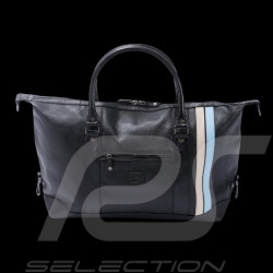 24h le Mans Leather Travel Bag Chris 48h Black 27936-1504