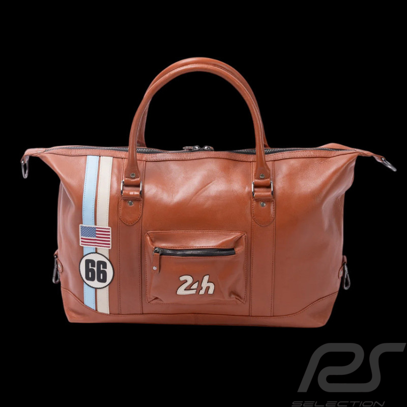 24h le Mans Leder Reisetasche Chris 48h Rostrot 27936-9920