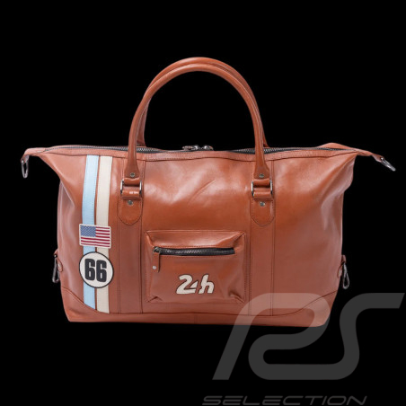 24h le Mans Leder Reisetasche Chris 48h Rostrot 27936-9920