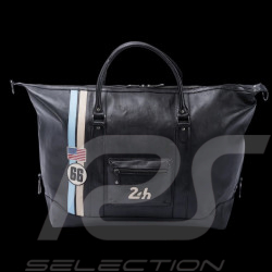 Grand Sac de Voyage 24h le Mans en Cuir Ken 72h Noir 27938-1504