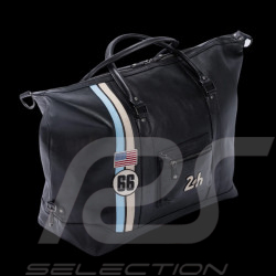 24h le Mans Big Leather Travel Bag Ken 72h Black 27938-1504