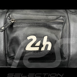 24h le Mans große Leder Reisetasche Ken 72h Schwarz 27938-1504