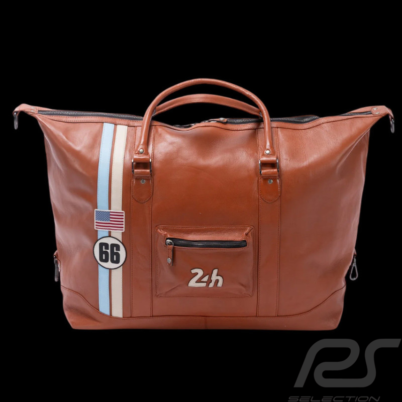 24h le Mans große Leder Reisetasche Ken 72h Rostrot 27938-9920