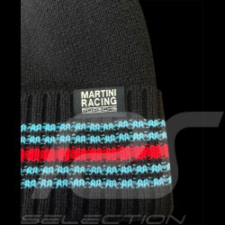 Set of 2 Hat + Scarf Porsche Martini Racing Knitted Blue / Red