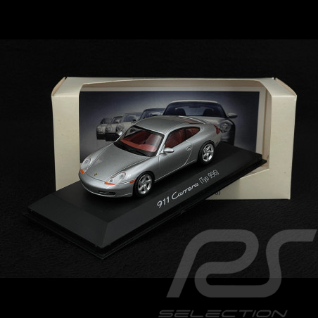 Porsche 911 Carrera Type 996 2001 Polarsilber 1/43 Schuco WAP02003697
