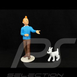 Tintin figurine - Tintin and Snowy - The Imaginary Museum 25 cm 46007