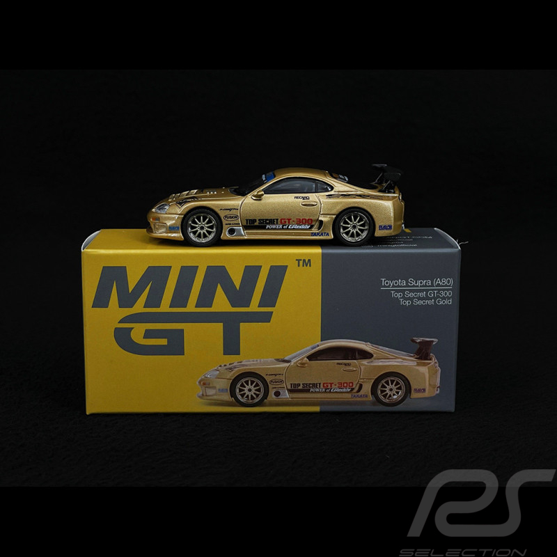 Toyota Supra MK4 A80 GT-300 Top Secret 2023 Doré 1/64 Mini GT MGT00961-R