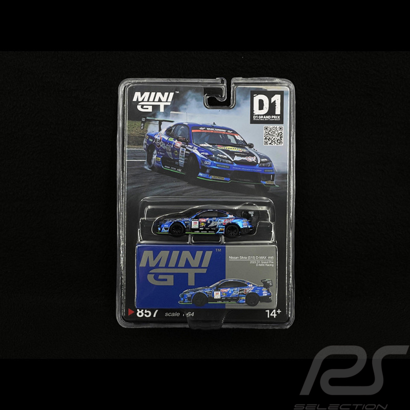 Nissan Silvia S15 n° 70 D-MAX Racing D1 Grand Prix 2023 1/64 Mini GT MGT00857-BL