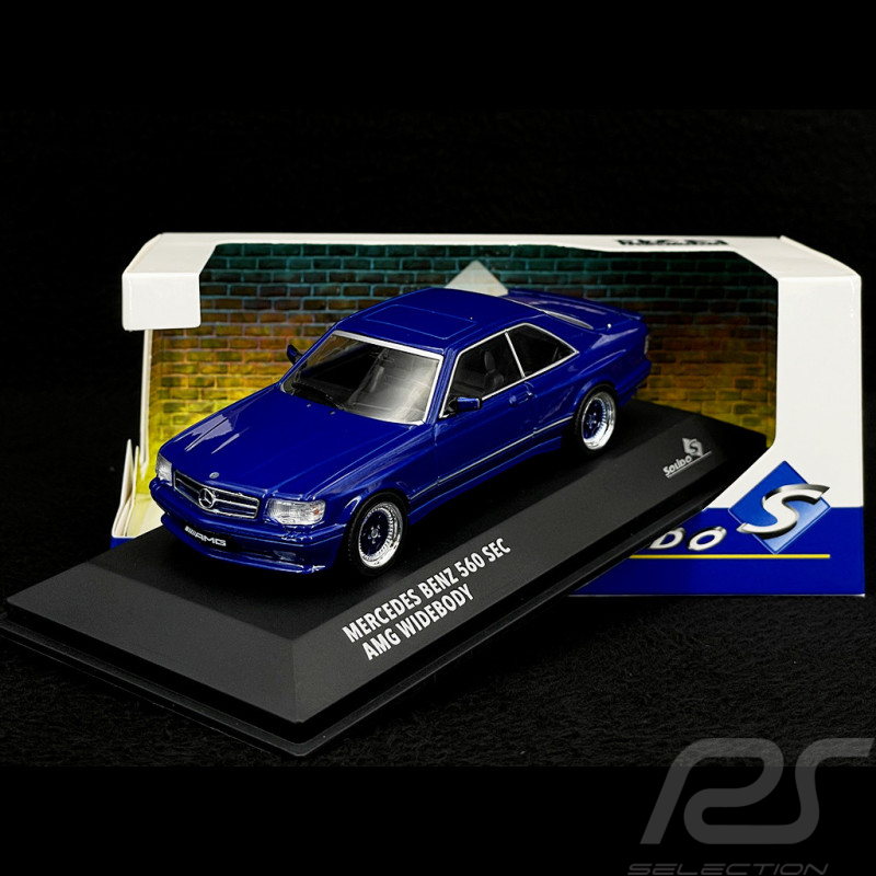 Mercedes-Benz 560 SEC AMG Widebody 1990 Perle Bleue Linarique 1/43 Solido S4310907
