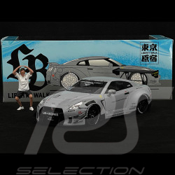 Nissan GT-R R35 W/Liberty Walk Body Kit 2.0 Fighter Livery 2024 Gris 1/18 Solido S1805821