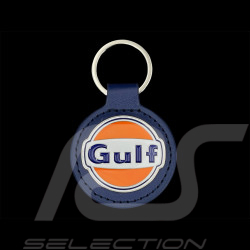 Gulf Logo Schlüsselanhänger aus Metall/Kunstleder Marineblau Gulf GU252PCA01-100