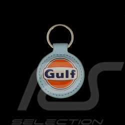 Gulf Logo Metal / Faux Leather Keyring Blue Gulf GU252PCA01-125