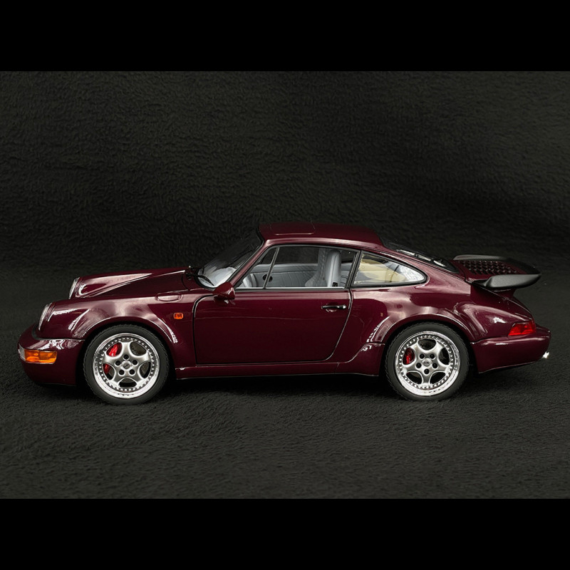 Porsche 911 Turbo 3.6 Coupe Type 964 1993 Amethyst Metallic 1/18 Norev ...
