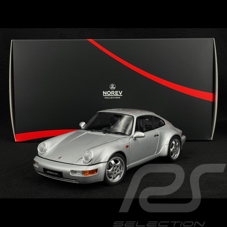 Porsche 911 Carrera 4 Type 964 WTL 30th Anniversary 911 1993 Polar Silver 1/18 Norev 29678