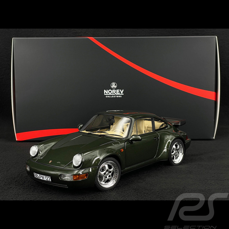 Porsche 911 Turbo 3.6 Coupe Type 964 1993 Eichegrün Metallic 1/18 Norev 29675