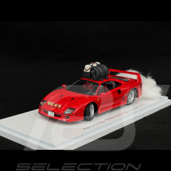 Ferrari F40 1993 Rouge Snow Drift au Japon avec Pilote 1/43 Kess KE43056480