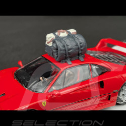 Ferrari F40 1993 Rot Schneeverwehung in Japan mit Fahrer 1/43 Kess KE43056480