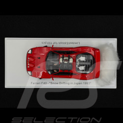 Ferrari F40 1993 Rouge Snow Drift au Japon avec Pilote 1/43 Kess KE43056480