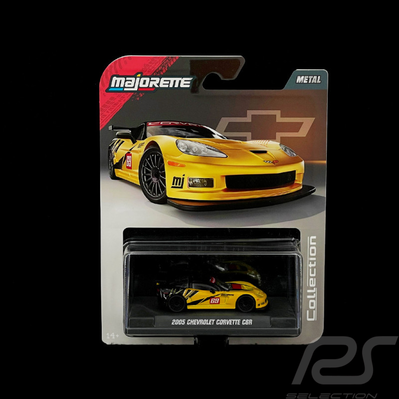 Chevrolet Corvette C6R n° 69 2005 Jaune / Noir 1/64 Majorette 8505001000