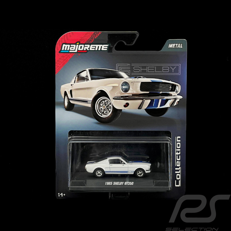 Ford Mustang Shelby GT 350 1965 Blanc / Bleu 1/64 Majorette 8505001000