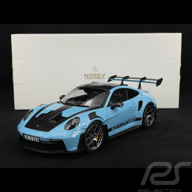 Porsche 911 GT3 RS Type 992 2022 Weissach Package Gulf Blue 1/18 Norev 187367
