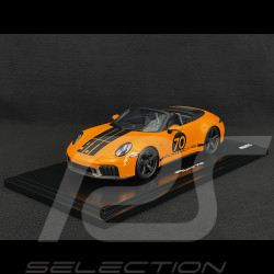 Porsche 911 Spirit 70 Type 992 Cabriolet 2025 Orange Signal 1/18 Spark WAP0210520SGTS