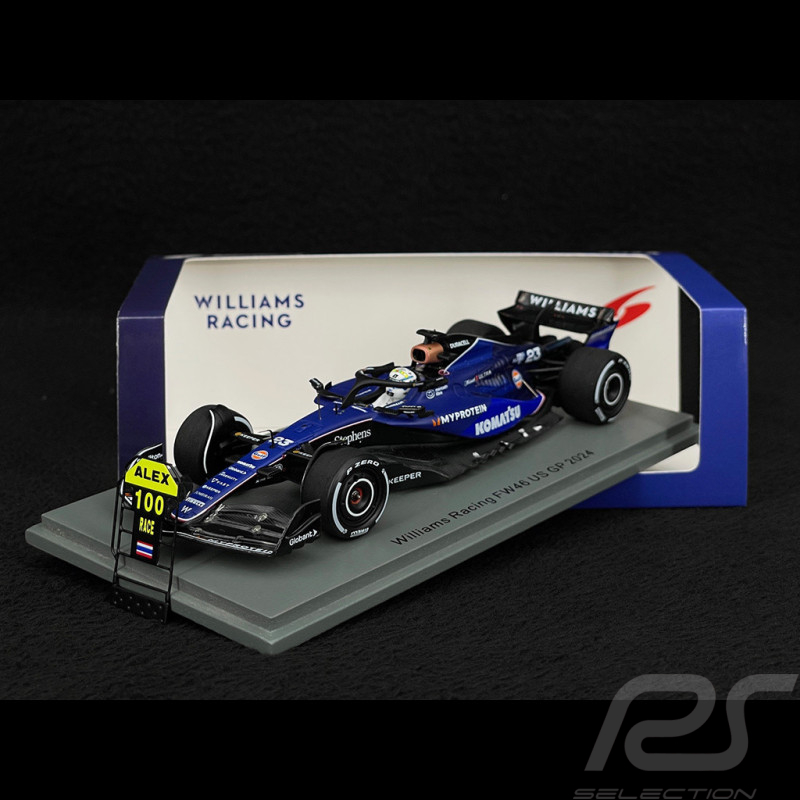 Alex Albon Williams Racing FW46 n° 23 100. Rennen USA GP F1 2024 1/43 Spark S9559