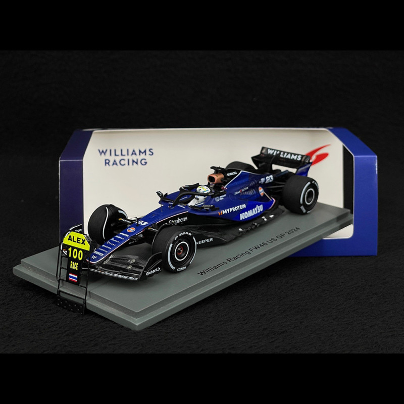 Alex Albon Williams Racing FW46 n° 23 100th Race USA GP F1 2024 1