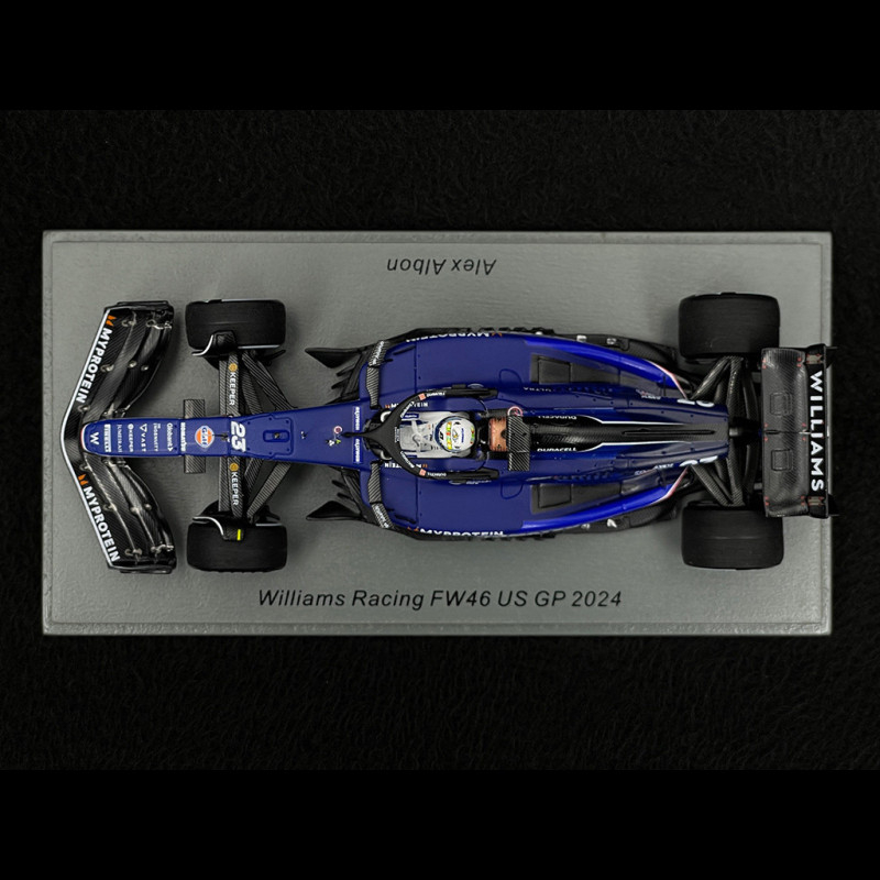 Miniature Spark Williams FW46 N°23 – Alex Albon – GP Bahreïn 2024 – Échelle 1/43 – Précommande