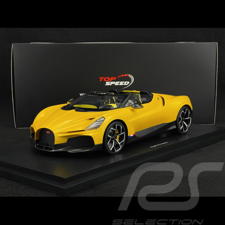 Bugatti W16 Mistral 2023 Gelb 1/18 Top Speed TS0598