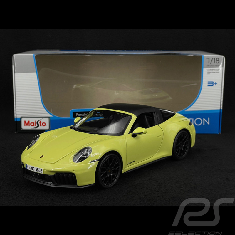 Porsche 911 Targa 4 GTS Hybrid Typ 992.2 2025 Cartagena Gelb 1/18 Maisto M31470YL