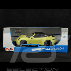 Porsche 911 Targa 4 GTS Hybrid Type 992.2 2025 Cartagena Yellow 1/18 Maisto M31470YL