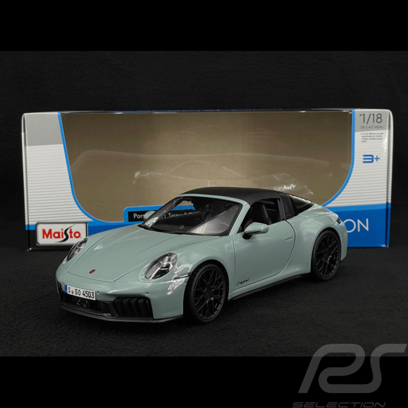 Porsche 911 Targa 4 GTS Hybride Type 992.2 2025 Vert Ombre 1/18 Maisto M31470