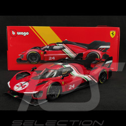Ferrari 499P 3.0 Turbo V6 n° 24 Modificata 2024 Red 1/18 Bburago 16302