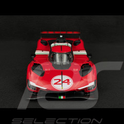 Ferrari 499P 3.0 Turbo V6 n° 24 Modificata 2024 Rouge 1/18 Bburago 16302