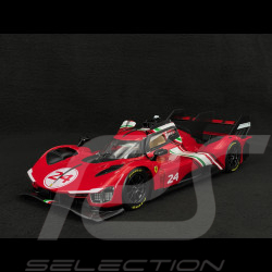 Ferrari 499P 3.0 Turbo V6 n° 24 Modificata 2024 Rouge 1/18 Bburago 16302