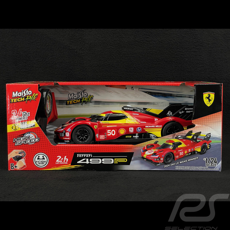 Ferrari 499P n° 50 Sieger 24h Le Mans 2024 R/C Funkgesteuert 1/24 Maisto Tech M82531
