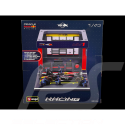 Max Verstappen Red Bull RB19 n° 1 Pit Stop Mit Figuren F1 2023 1/43 Bburago 38453V